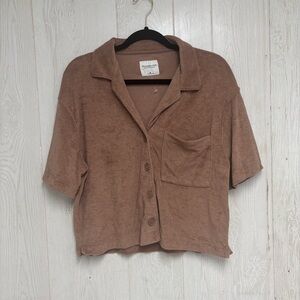 Abercrombie & Fitch Size M Brown Button-Up Shirt